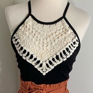 Lace High Neck Bralette